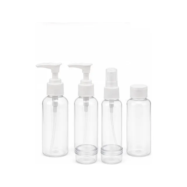 Empty Travel Bottle Set white-background product packshot