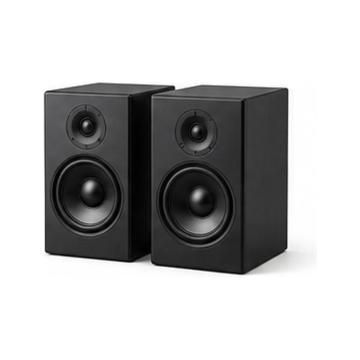 Powered Bookshelf Speaker Pair - Studio Finish white-background product packshot