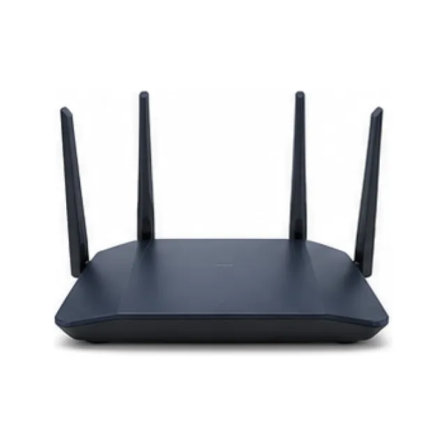Dual-Band Wi-Fi Router - Silver Finish white-background product packshot