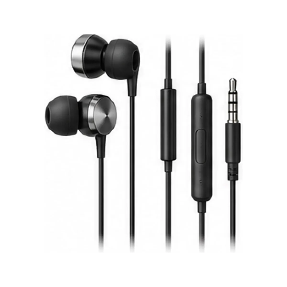 Wired In-Ear Earphones with Microphone white-background product packshot
