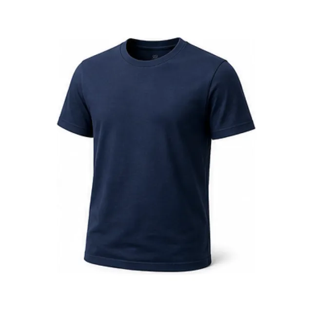 Cotton Crew Neck T-Shirt white-background product packshot