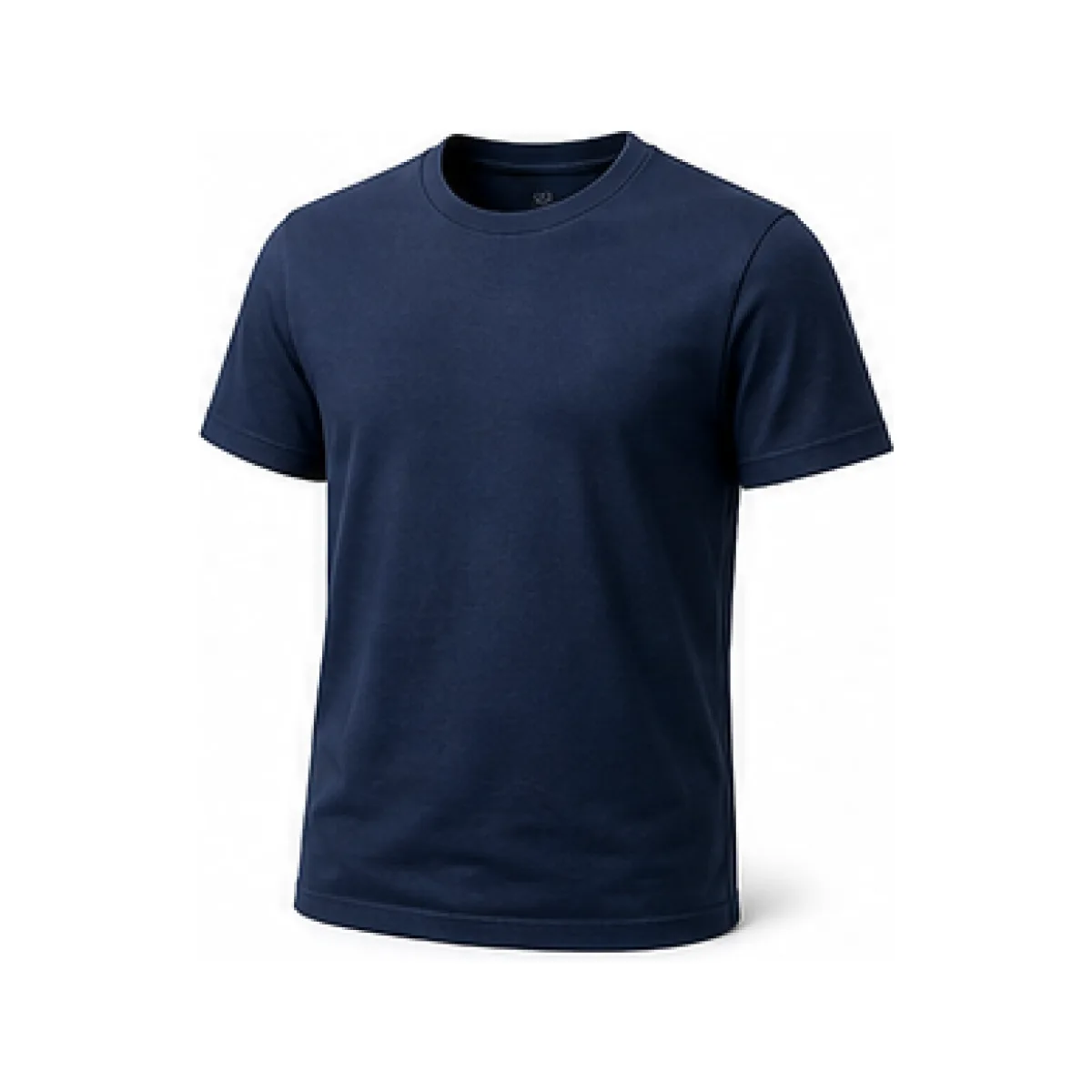 Cotton Crew Neck T-Shirt white-background product packshot