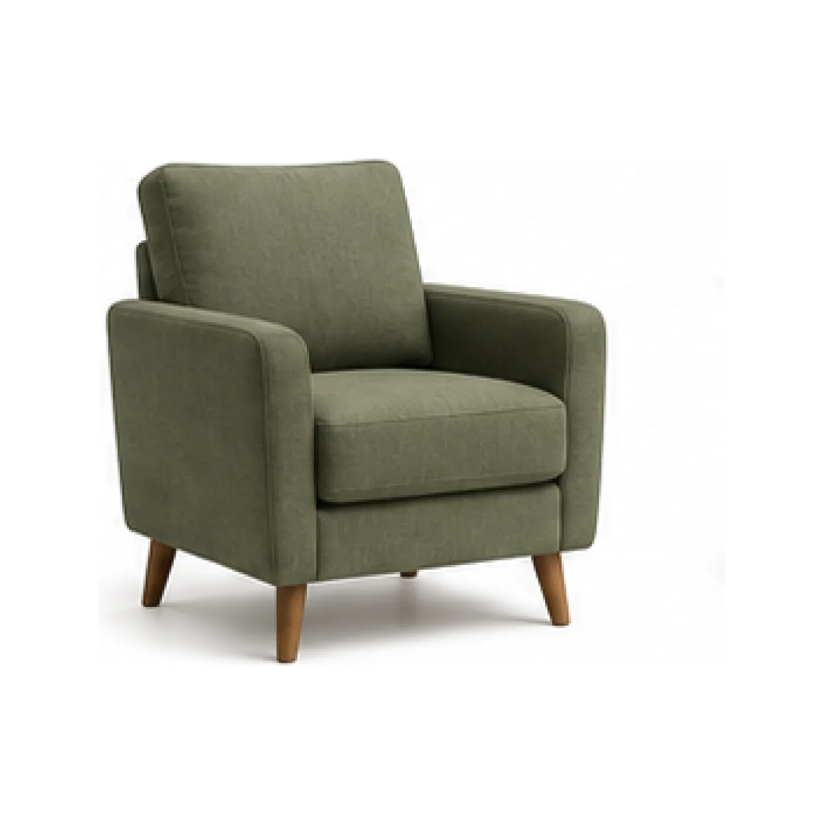 Supportive Lounge Armchair - Natural Finish white-background product packshot