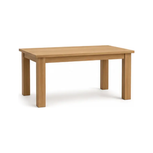 Solid Wood Dining Table - Natural Finish white-background product packshot