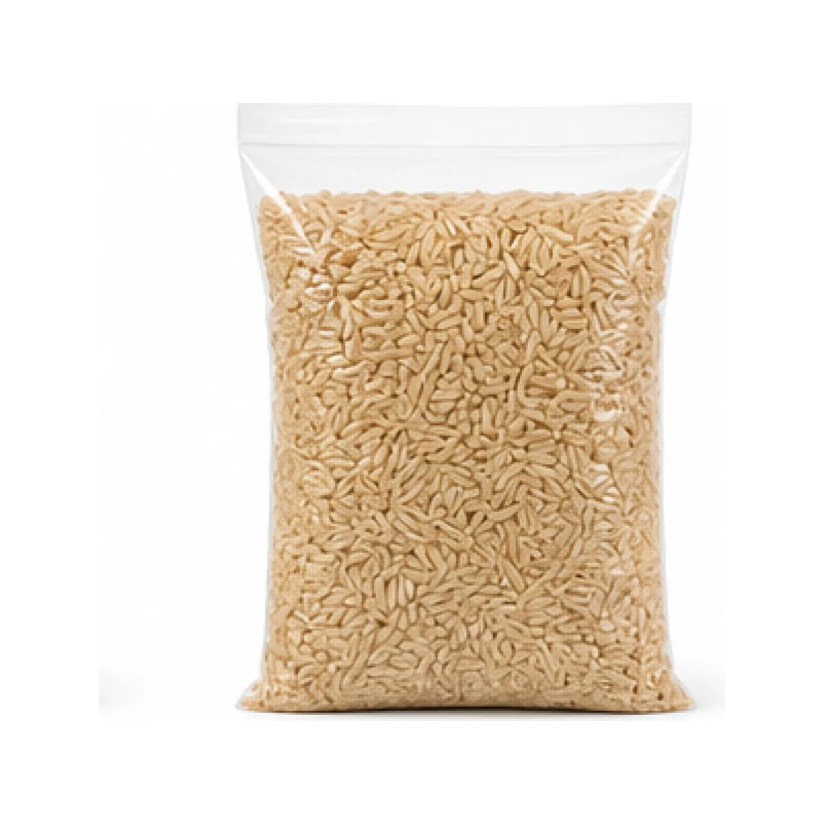 Unpolished Brown Rice 1 kg white-background product packshot