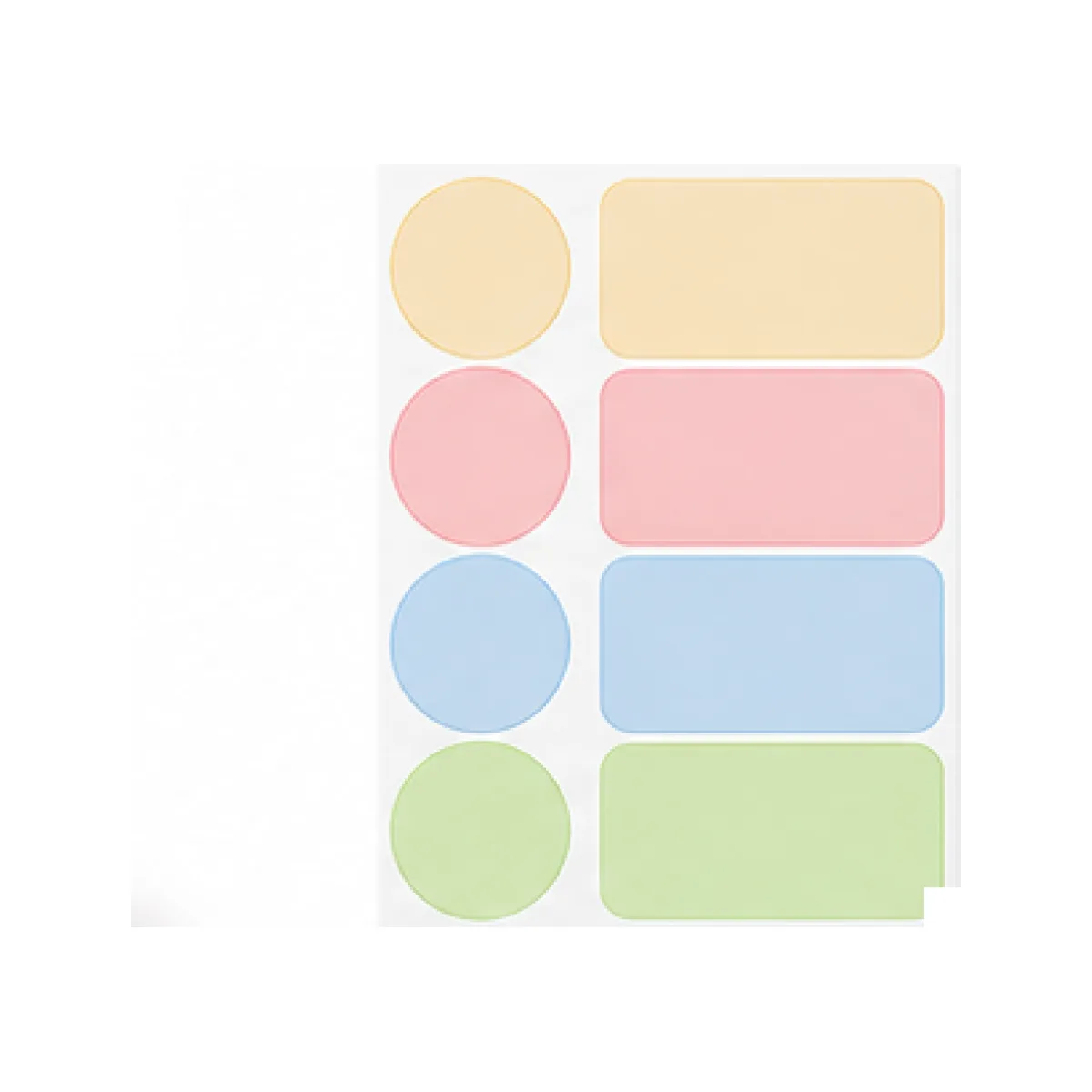 Reusable Food Label Sticker Set white-background product packshot