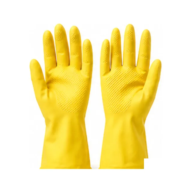 Household Rubber Glove Pair white-background product packshot