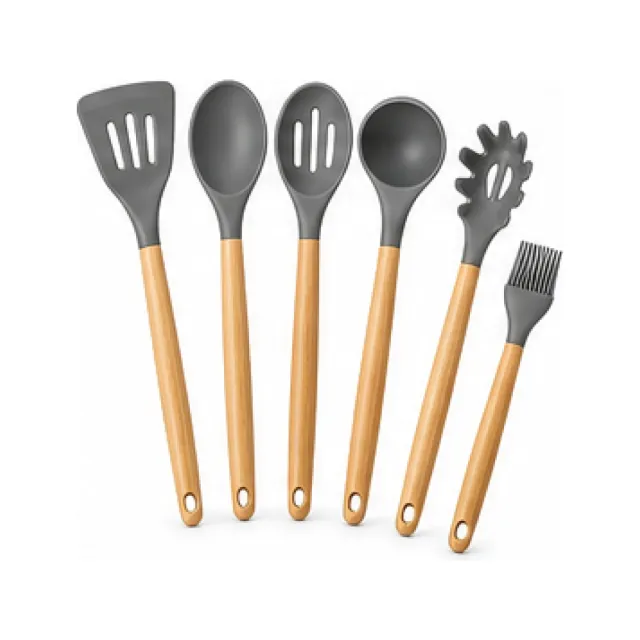 Silicone Cooking Utensil Set white-background product packshot