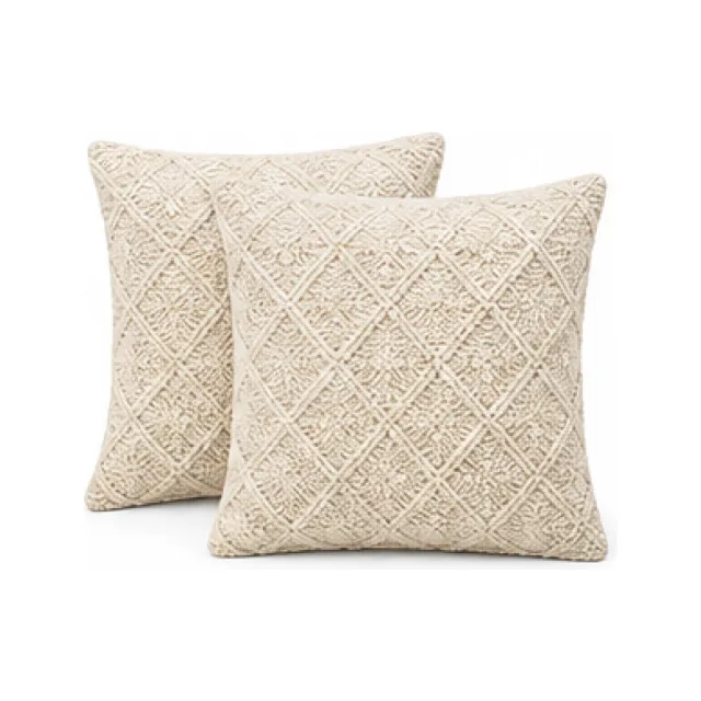 Cotton Cushion Cover Pair white-background product packshot