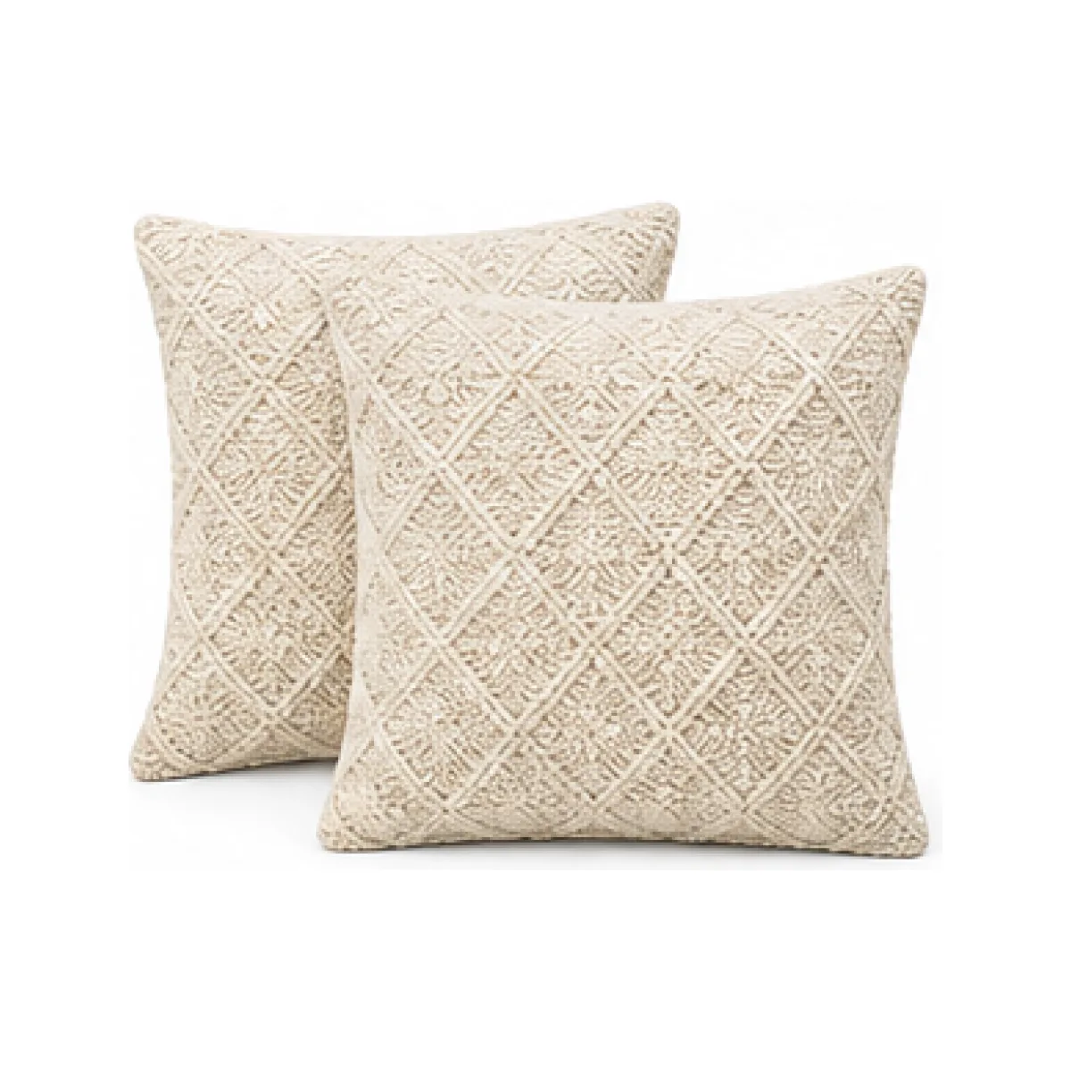 Cotton Cushion Cover Pair white-background product packshot