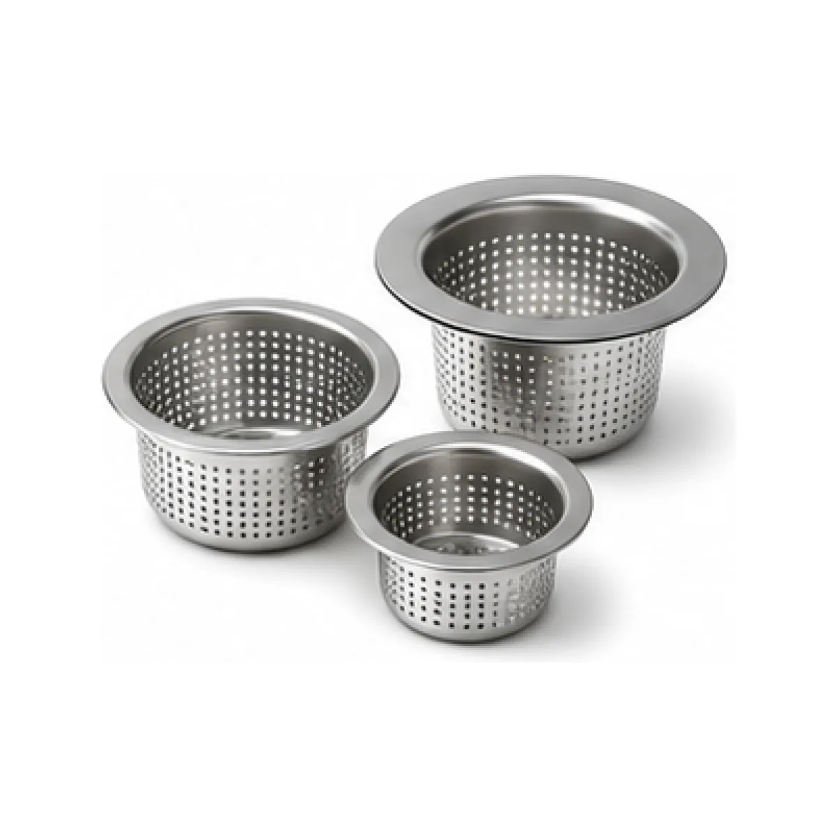 Kitchen Sink Strainer Set white-background product packshot
