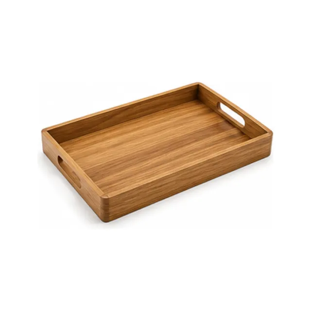 Wooden Serving Tray white-background product packshot