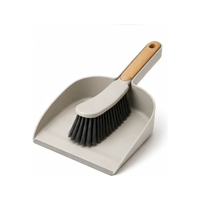 Compact Dustpan and Brush Set white-background product packshot