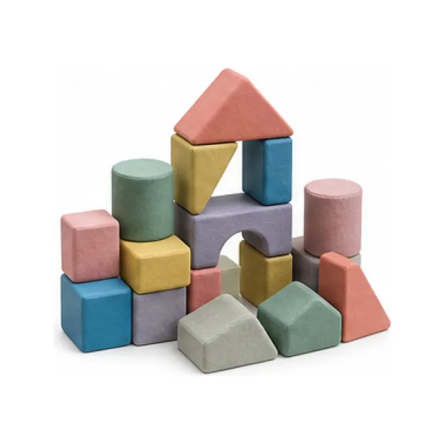Soft Fabric Building Block Set white-background product packshot