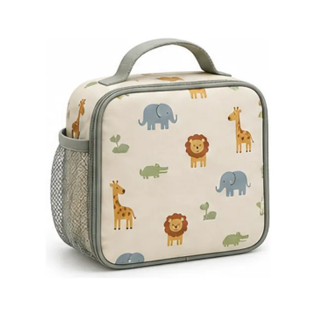 Animal Pattern Lunch Bag white-background product packshot