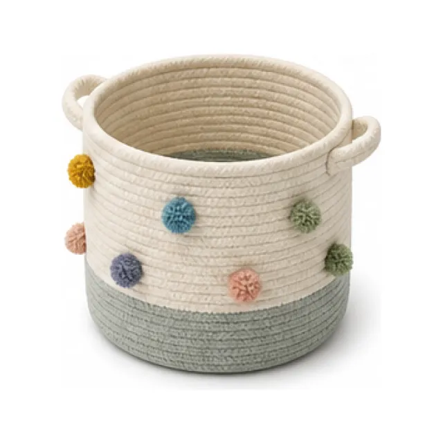 Soft Toy Storage Basket white-background product packshot