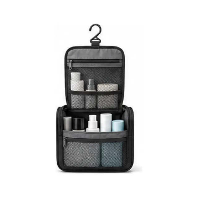Hanging Toiletry Organizer - Midnight Finish white-background product packshot